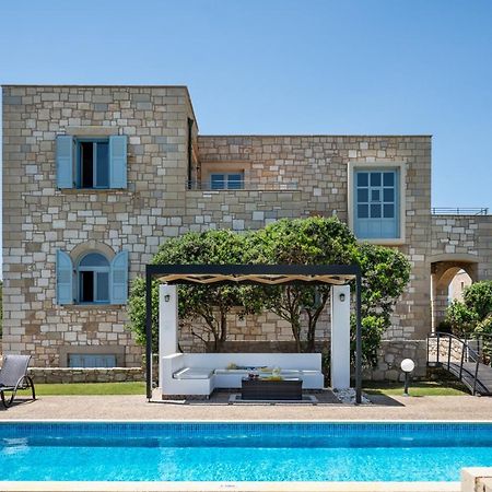 Beachfront Villa Turquoise With Private Pool, Bbq And Ping Pong Table ハニア エクステリア 写真