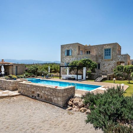Beachfront Villa Turquoise With Private Pool, Bbq And Ping Pong Table ハニア エクステリア 写真
