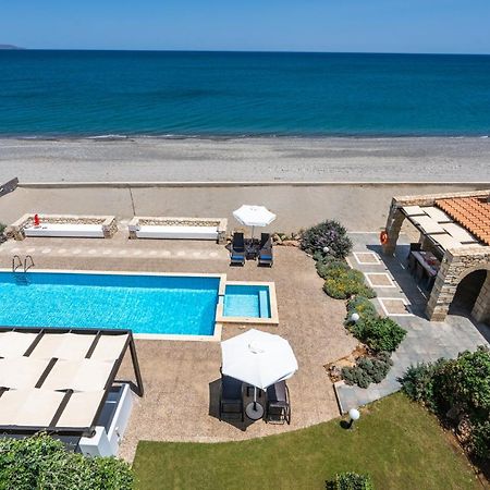 Beachfront Villa Turquoise With Private Pool, Bbq And Ping Pong Table ハニア エクステリア 写真