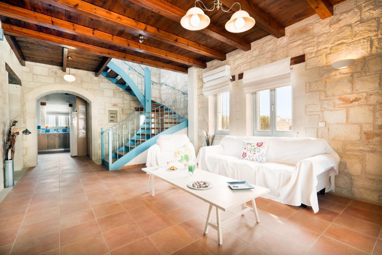 Beachfront Villa Turquoise With Private Pool, Bbq And Ping Pong Table ハニア エクステリア 写真